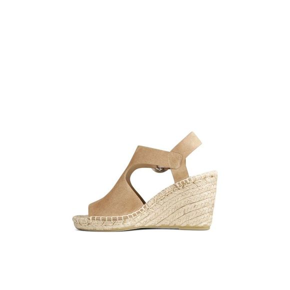 VIA SPIGA Womens Brown 1" Platform Nolan Wedge Leather Espadrille Shoes 6 M - Picture 3 of 3